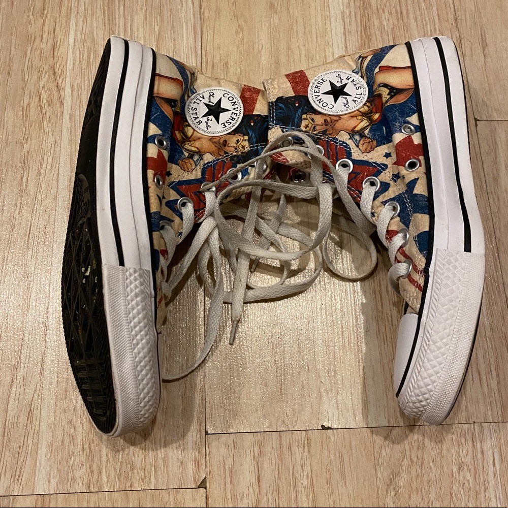 Converse Allstar Chuck Taylor unisex high top “Wonder Woman” sneakers - Picture 12 of 16